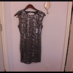 Sparkly silver dress
